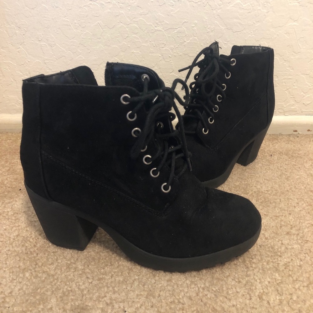 Black booties size 8.5